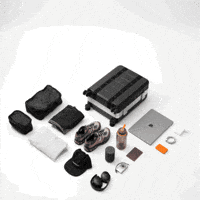 dbjourneygifs travel bag ski journey GIF