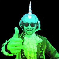 Rainbow Thumbs Up GIF