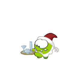 New Year Christmas Sticker by Om Nom