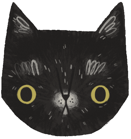 Cat Kitty Sticker by Dorota Duzinkiewicz