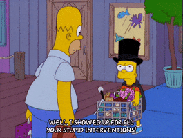 homer simpson magician GIF