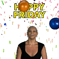 Thank God Its Friday Party Sticker by Hello All