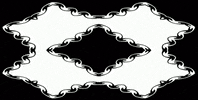 anniemuse heart black and white mask bw GIF
