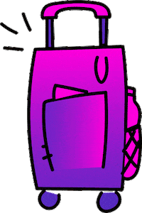 Suitcase Luggage Sticker by Moxy Hotels
