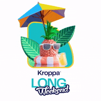 kroppadigitalagency summer beach pineapple kroppa GIF