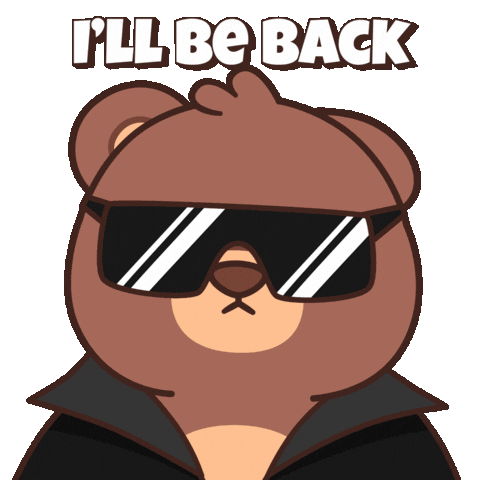 Im Back Teddy Bear Sticker by BEARISH