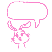 rudepetsclub bunny rabbit comic bun Sticker