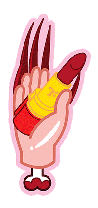 Redscare Sticker by Trixie Cosmetics