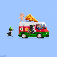 Pizza Delivery GIF by BasedMinis