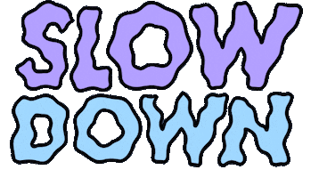 Slow Down Self Care Sticker by Poppy Deyes