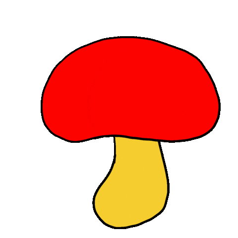 Mushroom 食べ物 Sticker by Gunmaunofficial