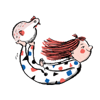 TineSchulz sleep chicken swing huhn Sticker