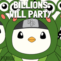 Party Team GIF by Pudgy Penguins