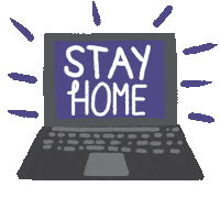 Animation Stay Home Sticker