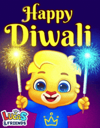 Happy Festival Of Lights GIF by Lucas and Friends by RV AppStudios