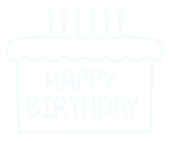 Happy Birthday Sticker by Bel Diniz