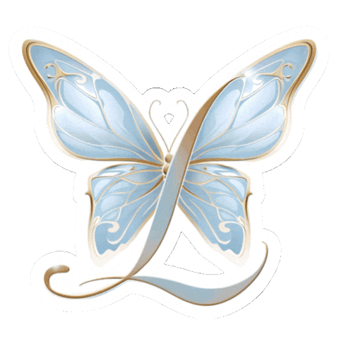 Blue Butterfly Sticker by Loulouis