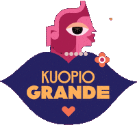Sydän Pusu Sticker by Kuopio Grande