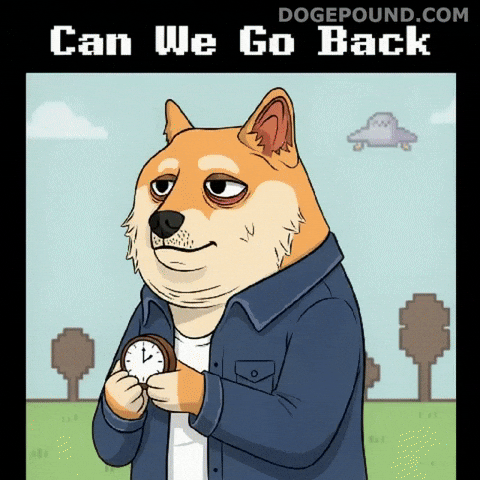 Tired Time Travel GIF by Doge Pound