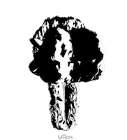 Black And White 3D Sticker by Miron