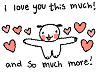 I Love You Hearts GIF by veryluckyclover