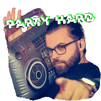 party luca Sticker by Trischli