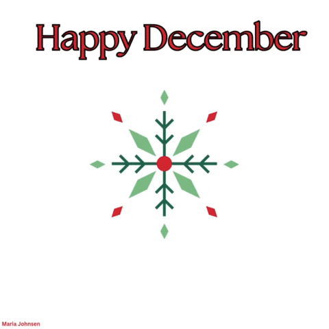 Happy December GIF by Maria Johnsen