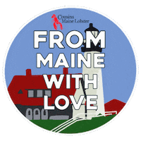 cousins_mainelobster food roll maine seafood Sticker