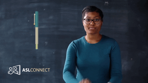 American Sign Language Pen GIF by ASL Connect