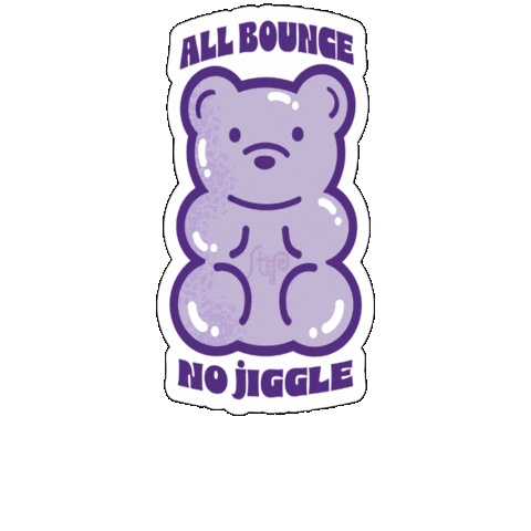 Jump Bear Sticker by StripSg