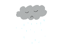 Sad Rainy Day Sticker