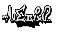 Lastiho letters lettering graffiti tags Sticker