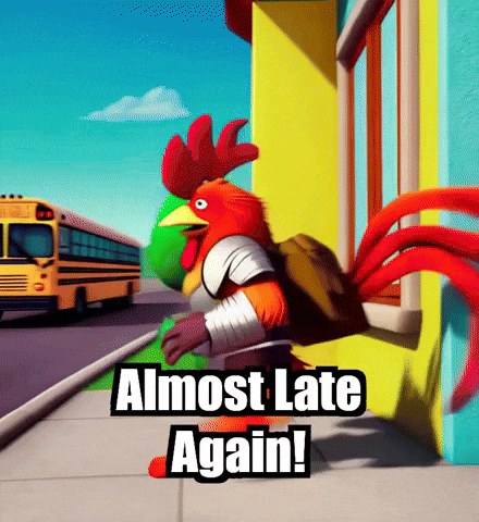 School Rush GIF by Zorooster
