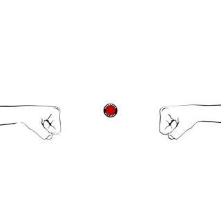 hermanosburgers vibes burger fist bump malta Sticker
