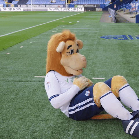 Sit Ups GIF by Bolton Wanderers FC