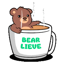 Good Morning Coffee Sticker by BEARISH