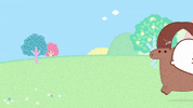 game over oops GIF by Molang.Official