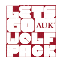 University Wolfpack Sticker by AUK