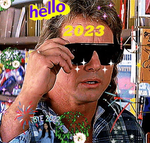 Happy New Year Good Luck GIF by PEEKASSO