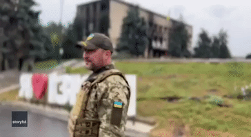 Ukrainian Soldiers Show Extensive Damage in Recaptured Izyum