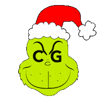 The Grinch Christmas Sticker by CG Labs