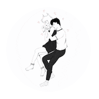 In Love Hug Sticker