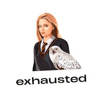 Tired Harry Potter Sticker by Lomonosov School