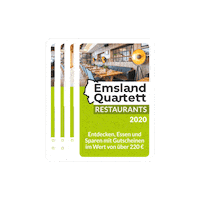 Emsland-Quartett essen sparen emsland spielen Sticker