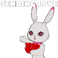 Love You Hearts Sticker by Fluffey