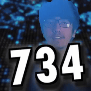 734