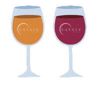 wine drinking Sticker by Eataly Flatiron