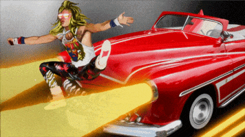 Van Halen Car GIF by Jess Idlehart