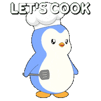 Lets Go Cooking Sticker by Pudgy Penguins