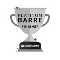 Platinum Barre Challenge Sticker by Pure Barre